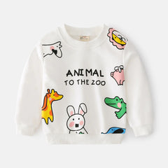 Cartoon Trend Soft Casual Sweater for Kids